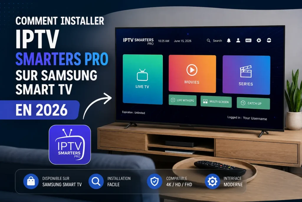 installer IPTV Smarters Pro sur Samsung Smart TV