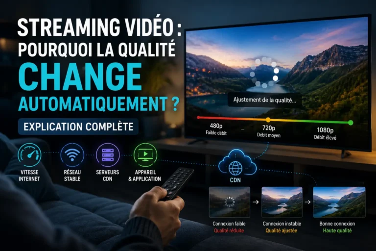 Streaming vidéo pourquoi la qualité change automatiquement